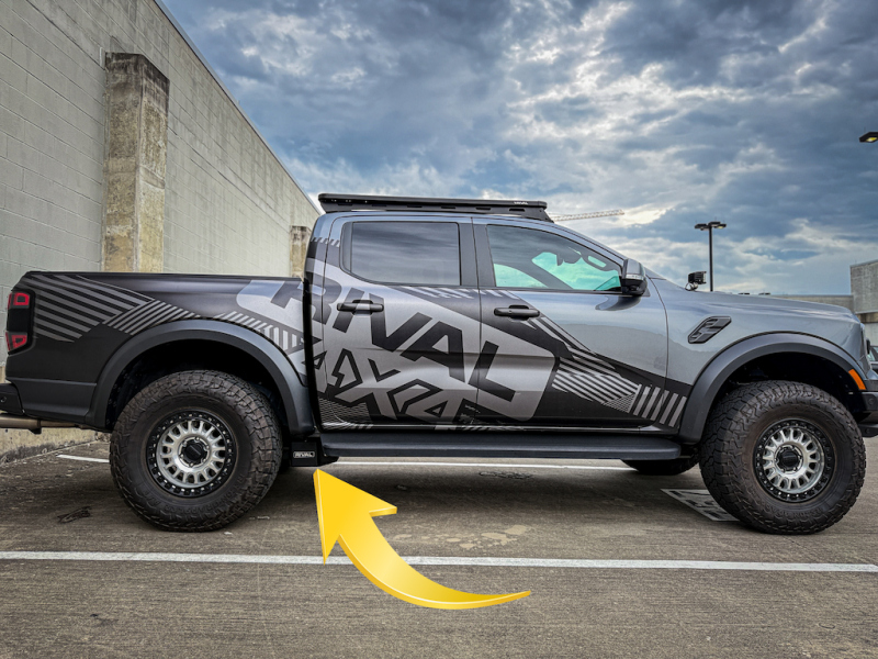 Ford Ranger Raptor Skid Plate - Rear - Rival 4x4 - Suspension Travel Sensor Aluminum Armor Set - `24-`25